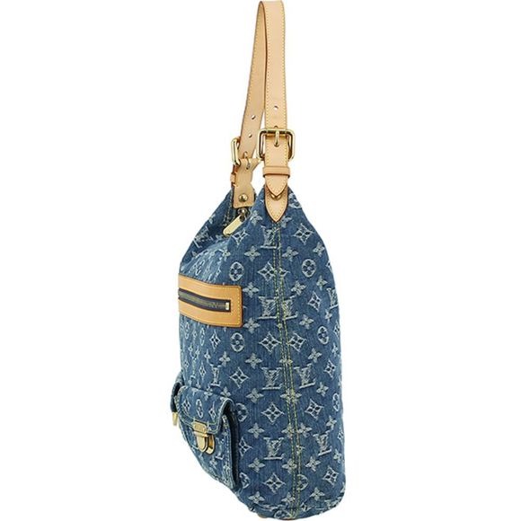 Louis Vuitton Monogram Denim Blue GM Shoulder Bag - Picture 3 of 8